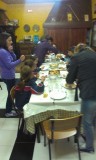 De turnclub aan tafel