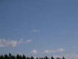 Zo zag de lucht er later op de middag uit in Curtis