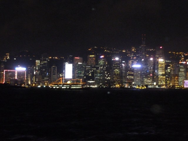 lichtshow in Hong Kong