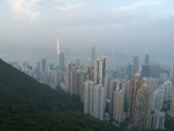 Skyline van Hongkong