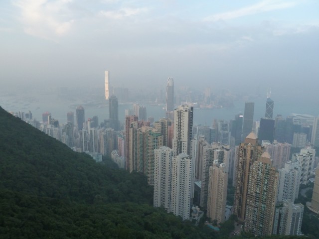 Skyline van Hongkong