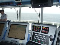De brug van het schip