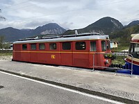 Het oude treintje, der Triebewagen.