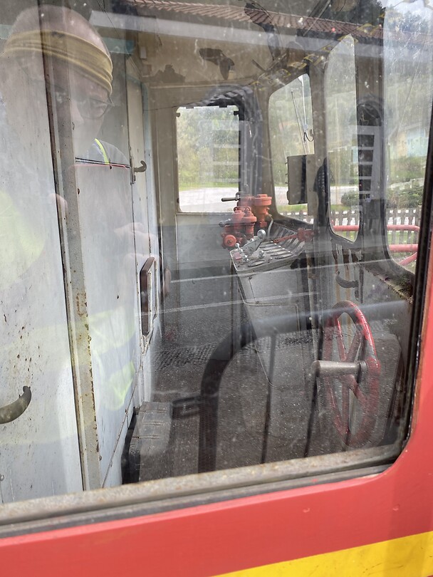 De ruimte van de meester in de trein
