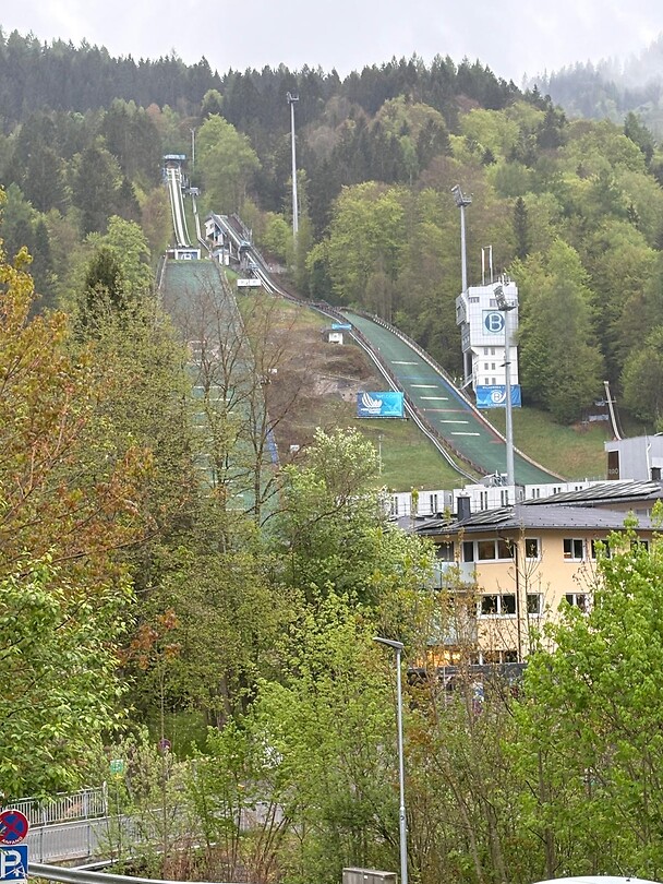 De ski schans van Bischofshofen