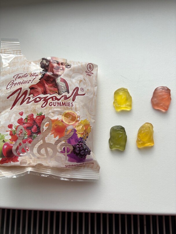 Niet alleen Mozart Kugeln maar ook Mozart gummies