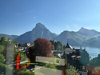Traunkirchen vanuit de trein