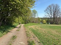 Ook vandaag weer een prachtig gravelpaadje om te fietsen