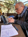 De blogger aan het werk