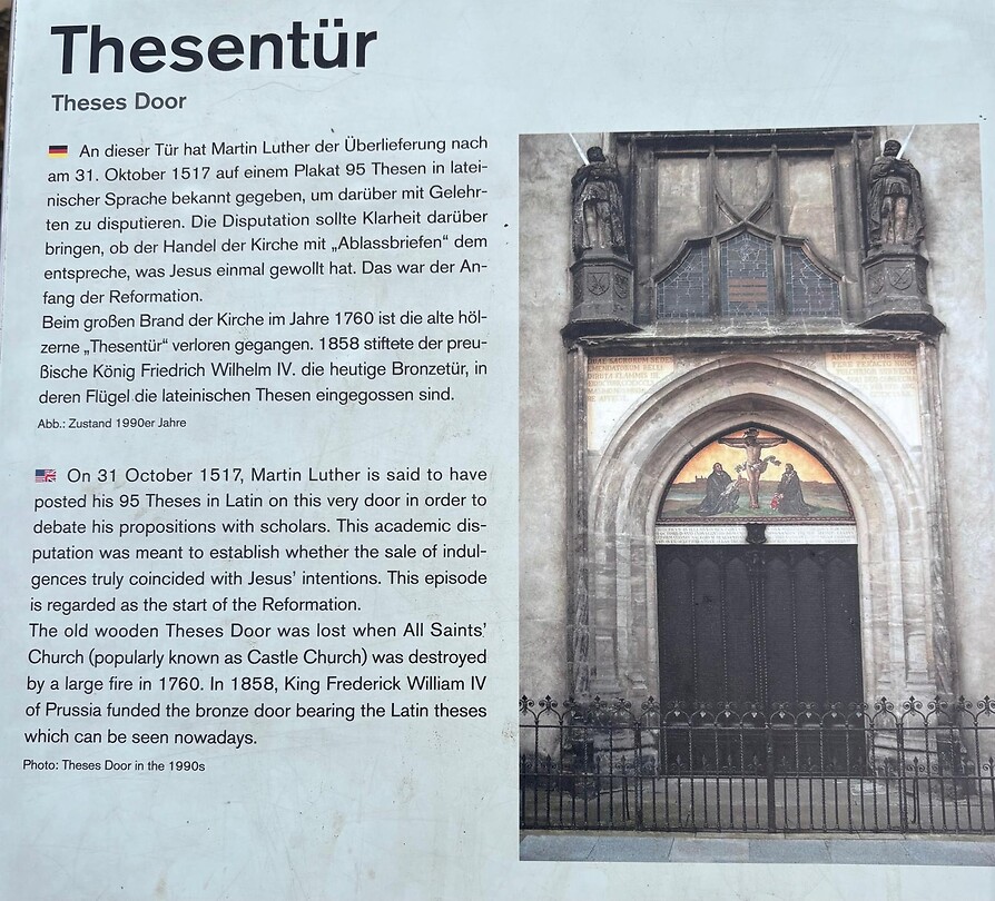 Informatie bij de Slottkirche
