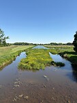Vlak voor een sluisje in de Aller