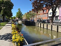 Glückstadt vlak bij de haven.