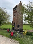 Een fietsers rustplek in Broager Smøl Mark.