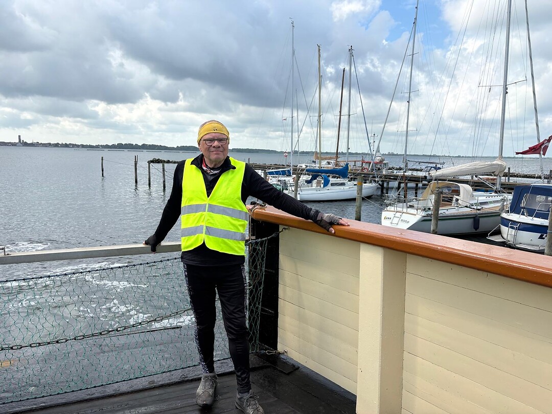 Veerman op de veerpont.