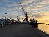 Avondzon in Rostock.