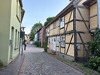 Straatje in Güstrow.