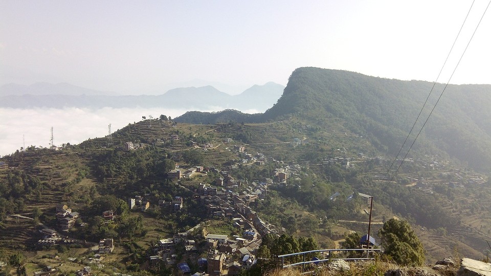 Bandipur vanaf een bergtop