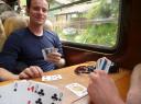Toepen in de trein