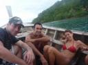 Weer in de long tail boat
