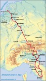 Routekaart hele route