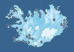 Camping sites in Iceland