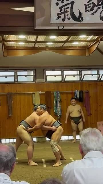 Sumo worstelaars training