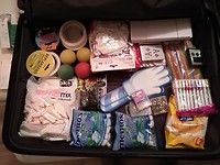 koffer met snacks