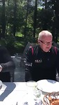 Lunch bij het verblijf.