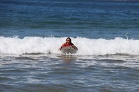 Terrigal beach - Odette surfing