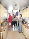 Chileense familie aan het koken