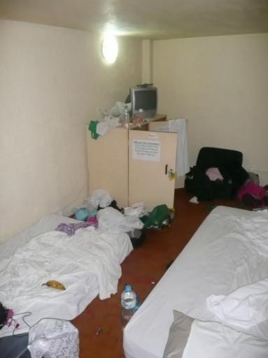 Mijn hok in het hostal, maar wel privacy haha