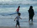 Burka op t strand :S @ Surfers Paradise