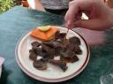 Buffalo tong of maag (weet t ff niet meer)