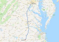 Arlington naar Roanoke Rapids