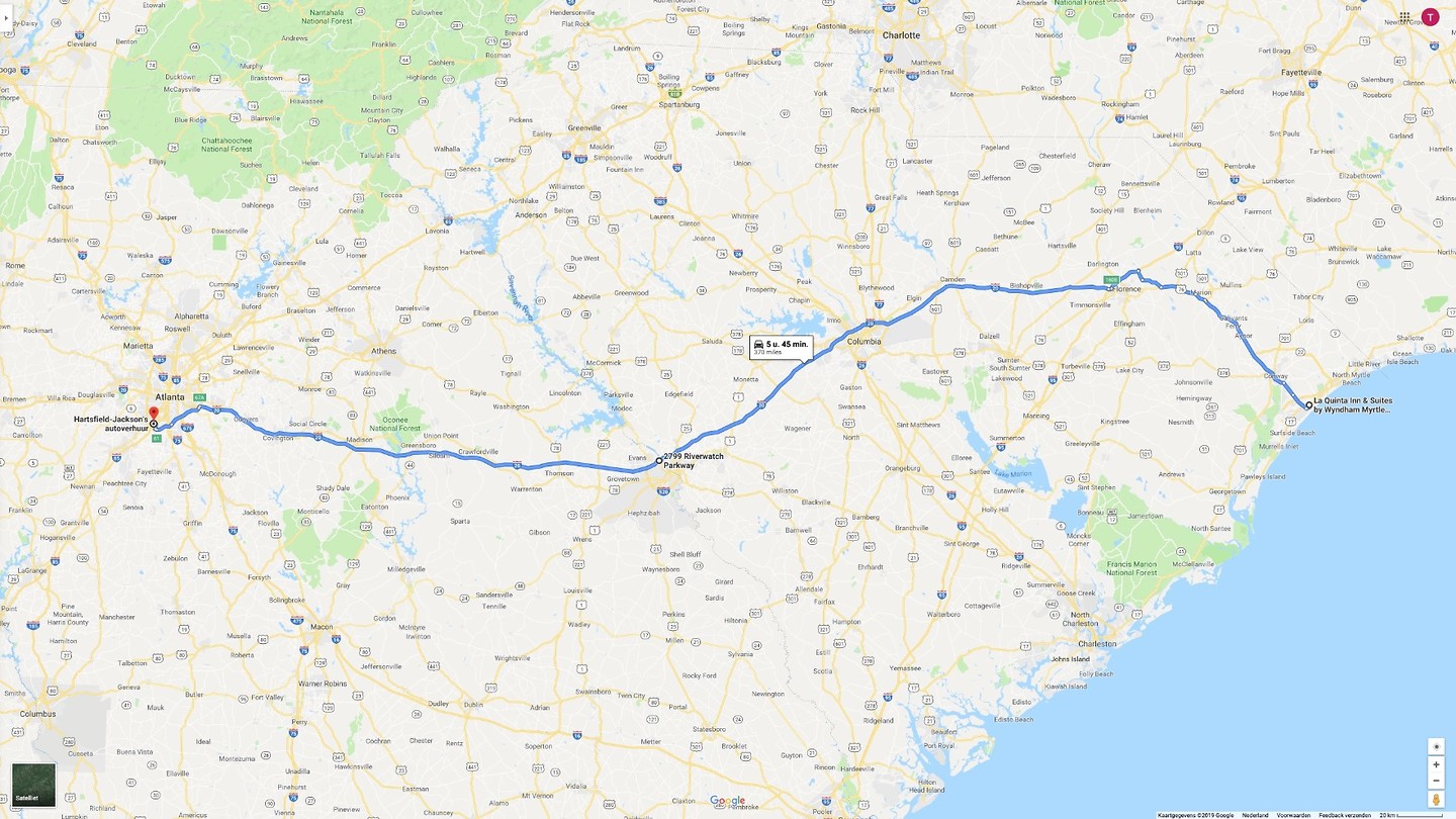 Myrtle Beach naar Atlanta