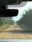 De weg rondom het meer