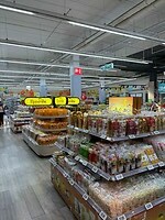 In een supermarkt