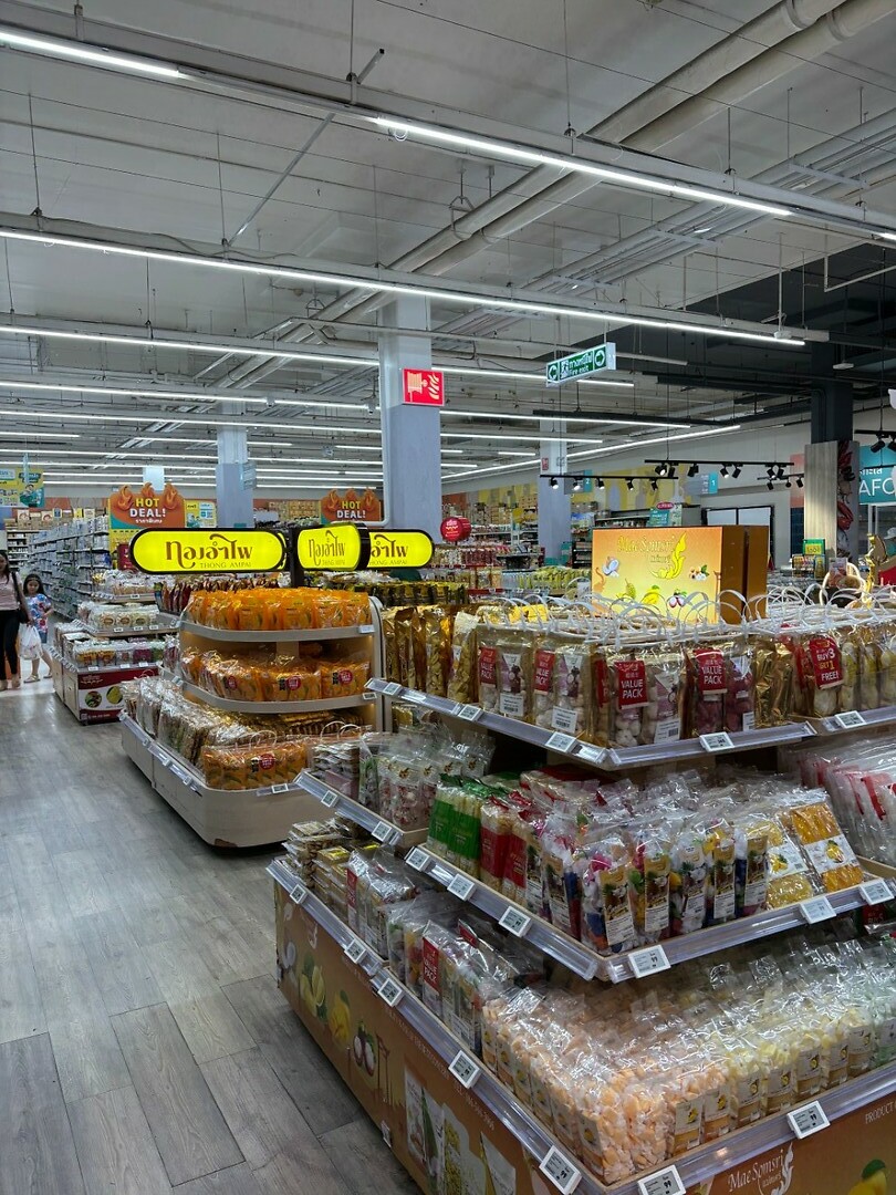 In een supermarkt