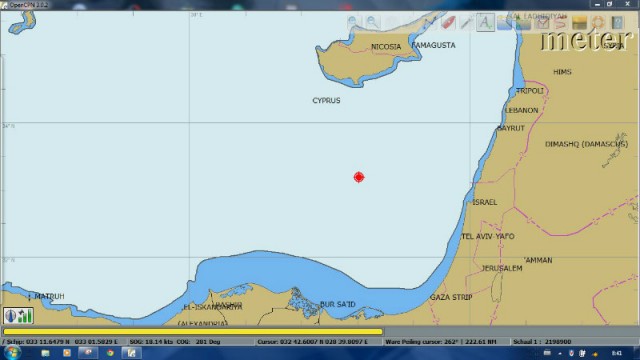 GPS locatie 08.45u