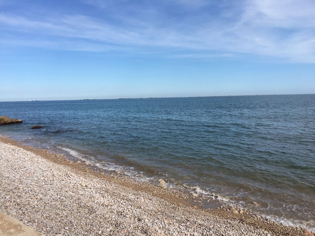 Strand achter de camper