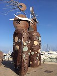 Beeld voor de vissers in Cambrils