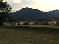 Zicht vanuit de camping