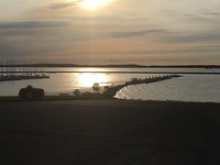 Zonsondergang aan Le Lac d'Orient