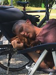 Samen rusten na het fietsen