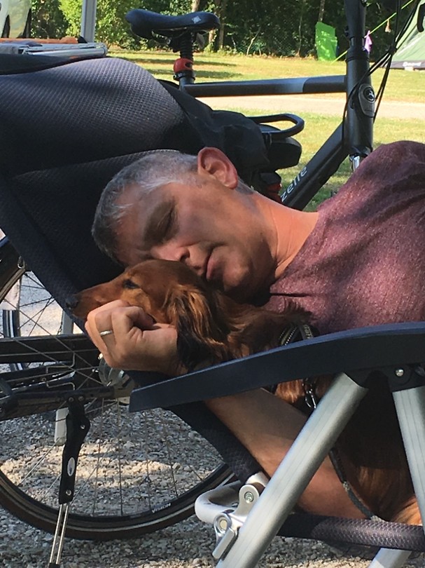 Samen rusten na het fietsen