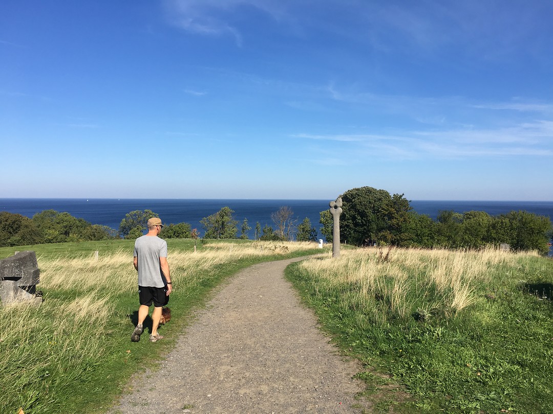 Wandelpad naar de kliffen