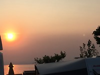 Zondsondergang op het Garda meer
