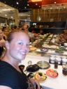 Sushi en Sabu (soort fondue) iig lekkerrr