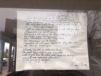 Inspirational poem in Holland