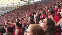 Sfeer in het Maracana stadion